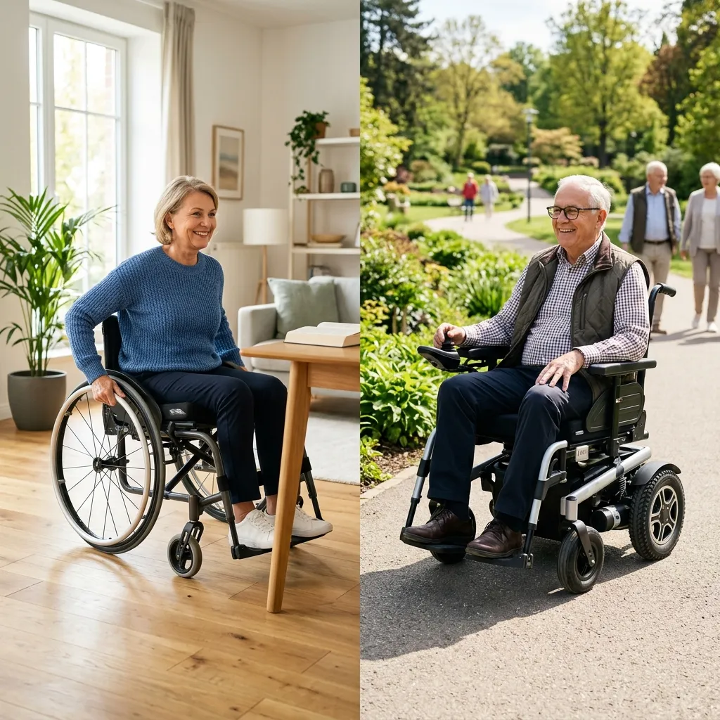 Manual Wheelchair vs Electric Wheelchair for Seniors: Which Is Right for You?